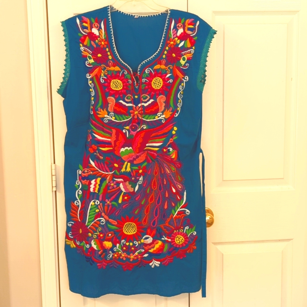 Mexican embroidered dress